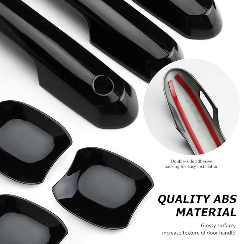 문짝 핸들 커버 트림, 도요타 이스트 Scion xA xD XP60 XP110 2002  2016 2005 2007 자동차 고급 글로스 액세서리, 스마트 스티커