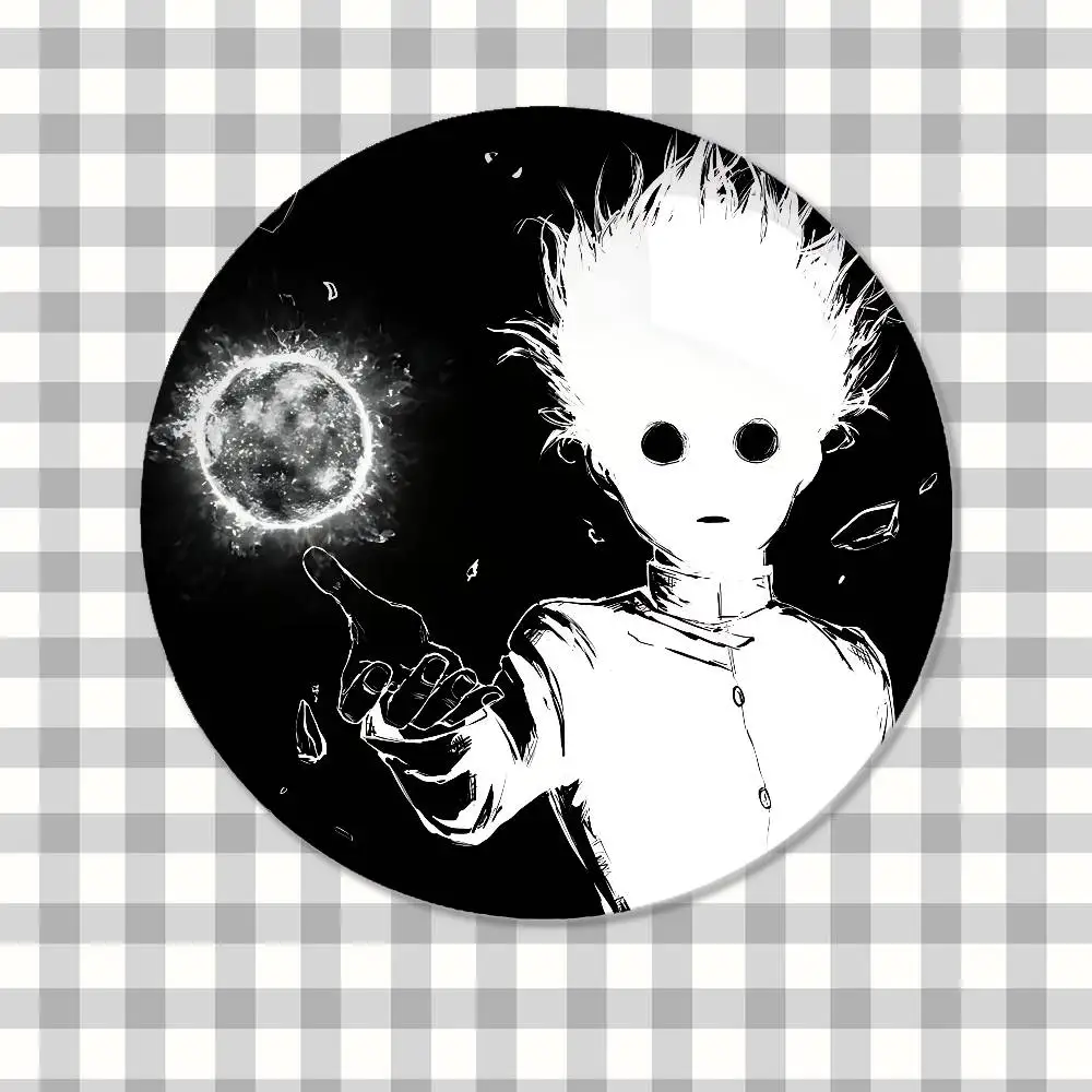 Anime M-Mob Psycho 100 Schwarz-Weiß-Anstecknadeln für Freunde, Rucksäcke, Kleidung, Sammlerzubehör, Schmuckgeschenk – Detail 4