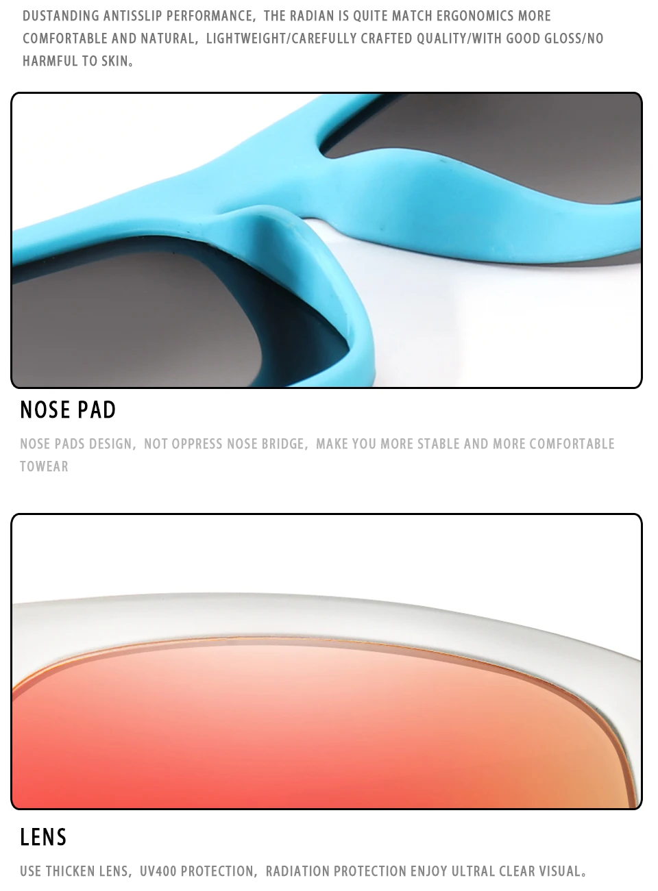 LOISRUBY Brand Design Square Cycling Sunglasses Men Polarized Sun Glasses UV400 Eyewear Women Shades oculos de sol_voghion.com