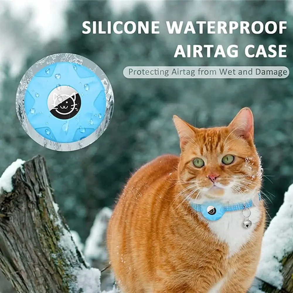 Pet Collar With GPS Anti-lost Collar Reflective Adjustable Pet GPS Trackers For Apple Airtags Holder Products 1 PC