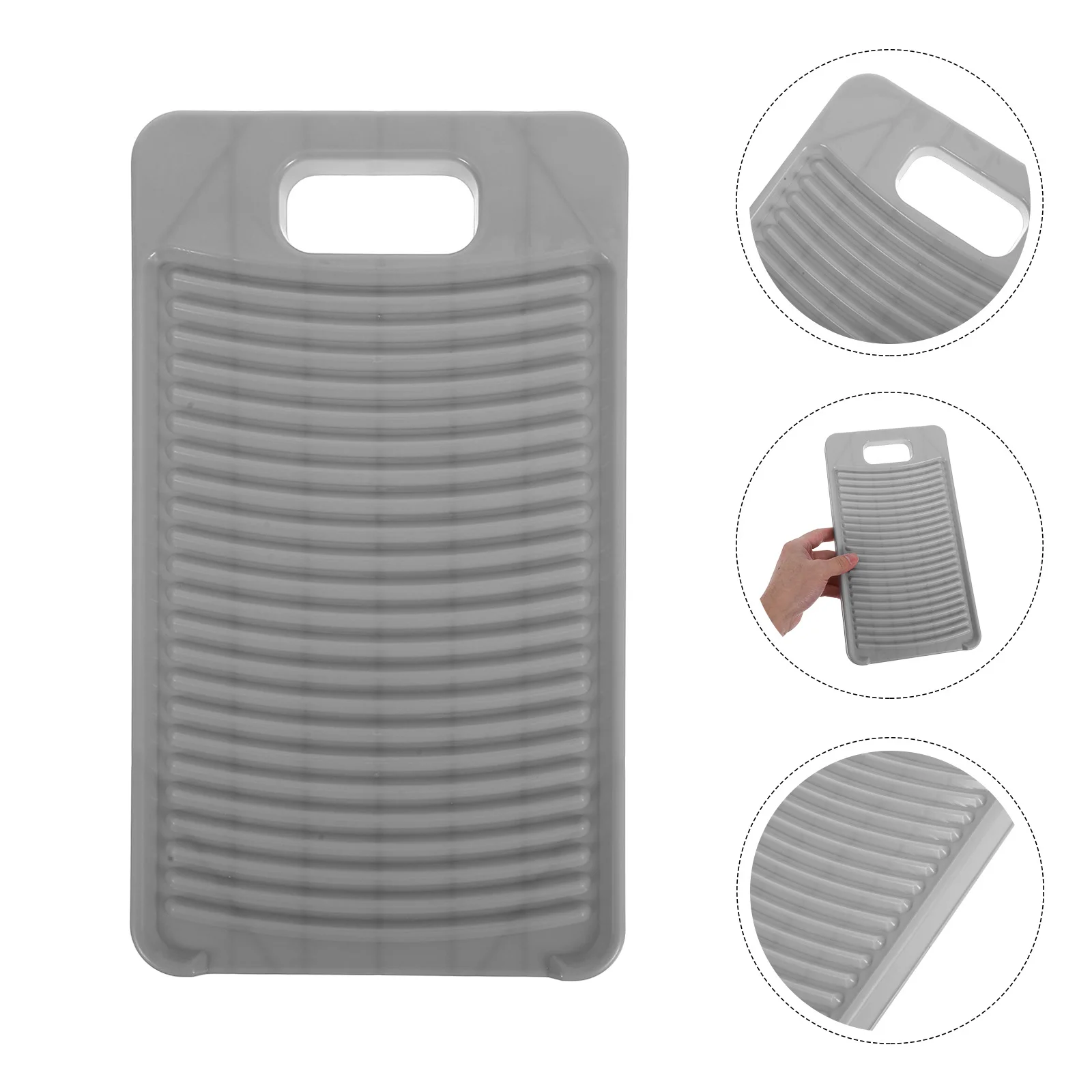 Portable Washboard Anti Hangable Grey for Hand Washing Clothes Travel Clothing Space saving Stylish Efficient 2