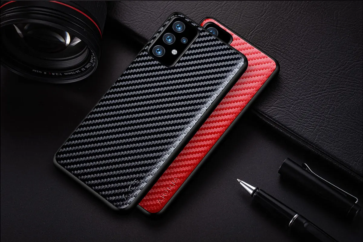 Carbon Fiber Shockproof Slim Case für Samsung Galaxy A54 A51 A52 A52S A53 A71 A72 A73 A33 A32 A23 A24 A13 A14 Schutzhülle – Detail 1