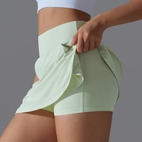 Outdoor Sports Yoga Skirt Badminton Tennis Skirt High Waist Breathable Sweat Skirt Active Athletic Yoga Fitness Skirt Short - Image 2
