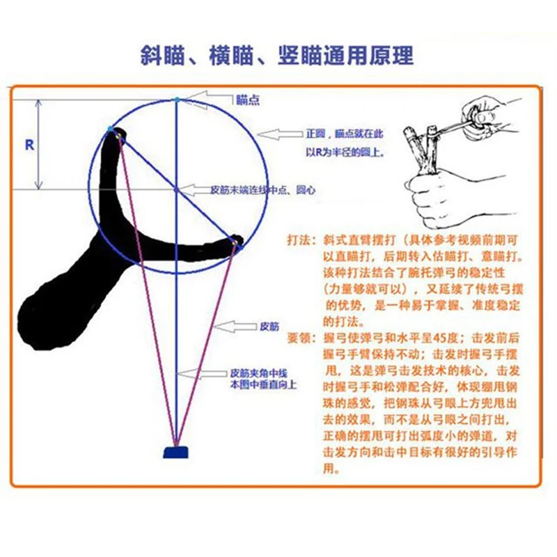 Rope Seals Metal Aiming Slingsshot Outdoor Competition Flat Rubber Band Target Paper Set