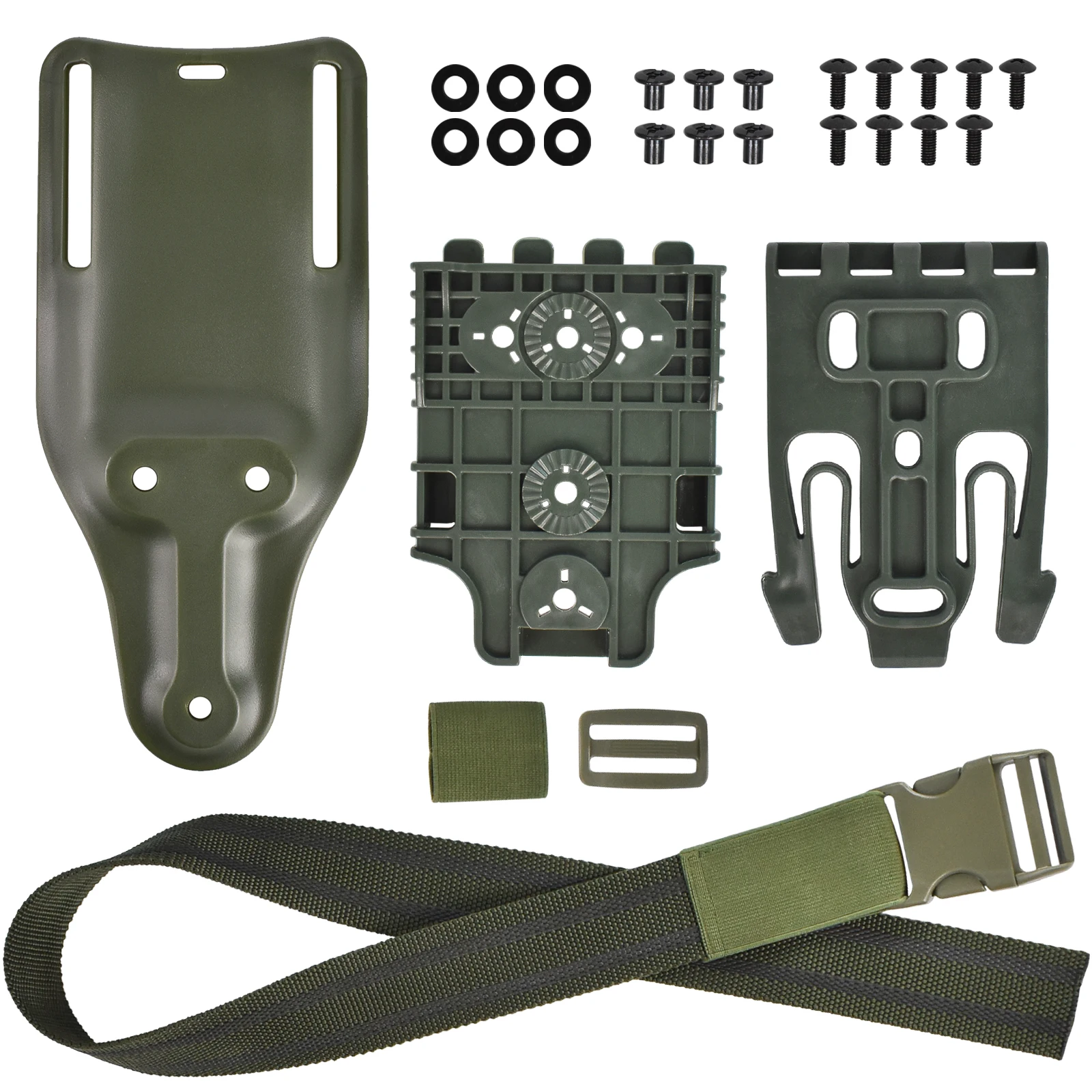 Quick Release Tactical Drop Leg Holster Kit - Set of 3 with Belt Loop & Comfort Fit for Outdoor Activities