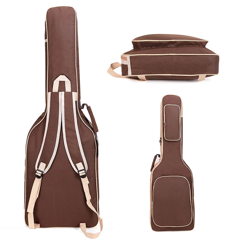 Electric Guitar Case Bass Bags Double Adjustable Straps Pad 8mm Cotton Thicken Cover 600D Oxford Classical Gig Handbag X34