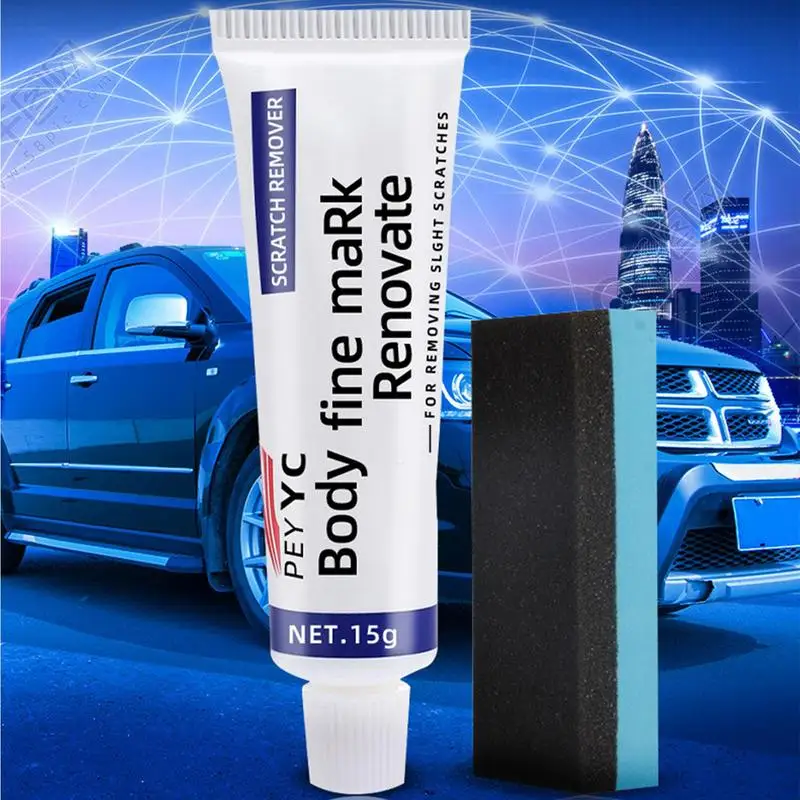 цена Paint Restorer Swirl Remover Car Paint Scratch Remover With Sponge Polish  Car Polish Buffer Easily Repair Paint Scratches Swirl