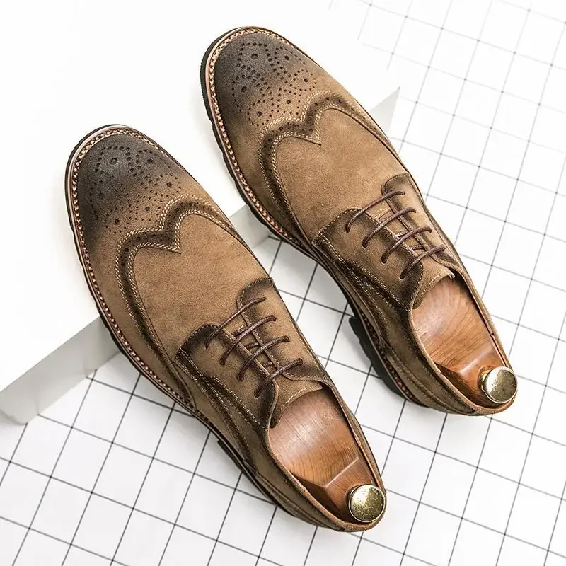 

Men's Cross-Border Business Leather Shoes British Derby Formal Dress Party Dress Luxury Leather Shoes