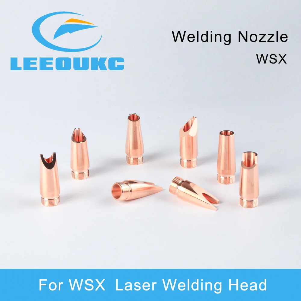 

LEEOUKC WSX Laser Welding Nozzle M11 Diameter 11.7mm Height 32mm With Wire Feed for 1064nm Laser Welding Head Welding Machine