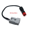 50 Amp 50cm Anderson Plug To Adapter Cigarette lighter plug To Anderson Plug Car Power Adapter Plug  Black Easy Installation 6