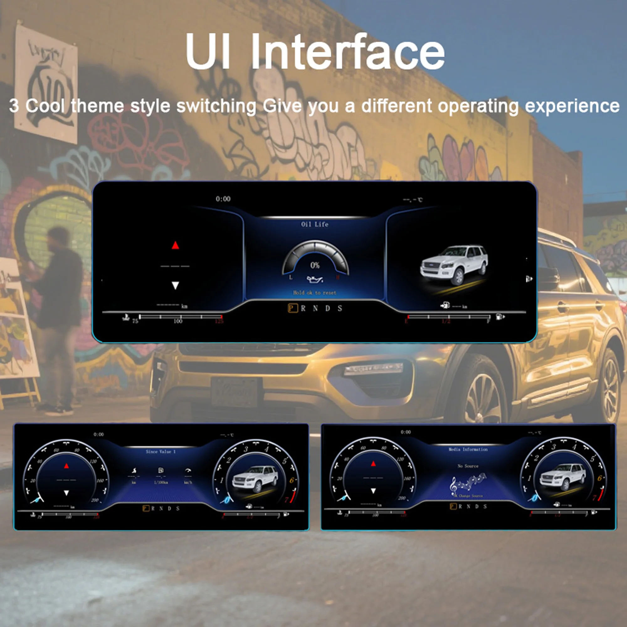 Digital Instrument Cluster For Ford Explorer 2017-2018 Wireless CarPlay Speedome