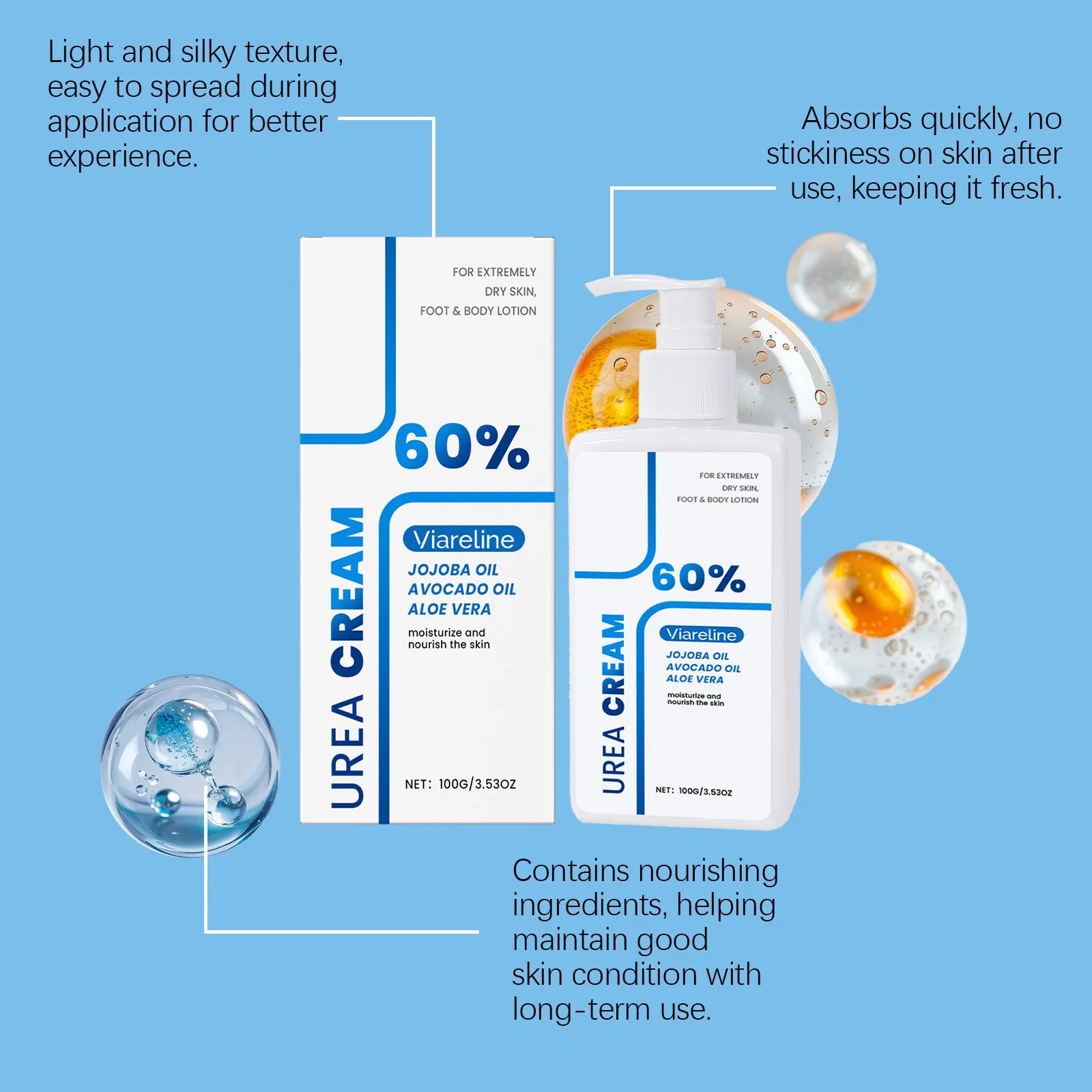 Urea Body Lotion - Gently Hydrates and Moisturizes Dry Body Skin, Delivers Comfort, Ideal for Daily Full-Body Care