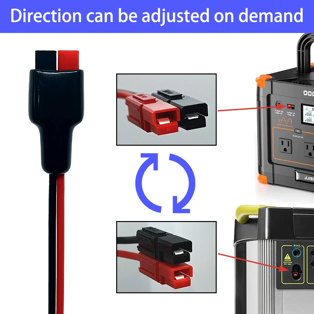 Adaptateur compatible MC4 vers Anderson, Câbles pour panneaux et batteries
