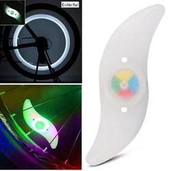 LED Waterproof Bike Wheel Spoke Light with 3 Modes - Easy Install Bicycle Safety Accessory with Battery (Colorful)