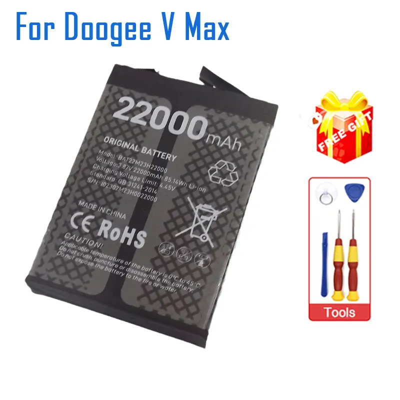 Originale Nuovo Doogee V Max Batteria Interna Integrata Batteria Del Telefono Cellulare Bateria Bat22M23H22000 Per Doogee V Max Smart Phone