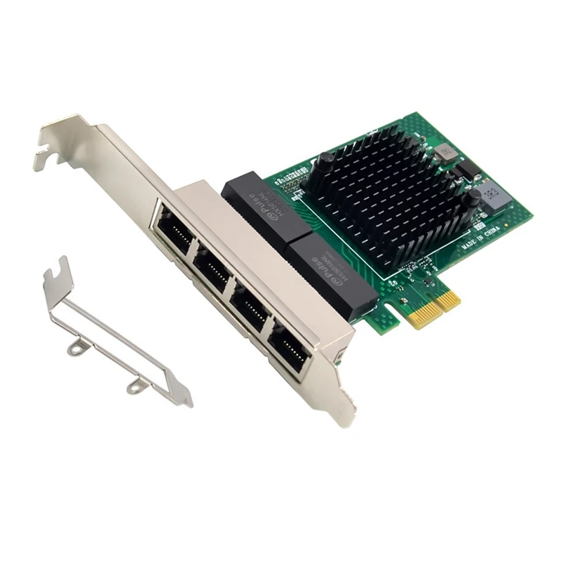 Bcm5719 Adattatore Di Rete Pci-E X1 Scheda Di Rete Gigabit A 4 Porte Adattatore Per Server Ethernet Adattatore Per Scheda Di Rete Pci-E