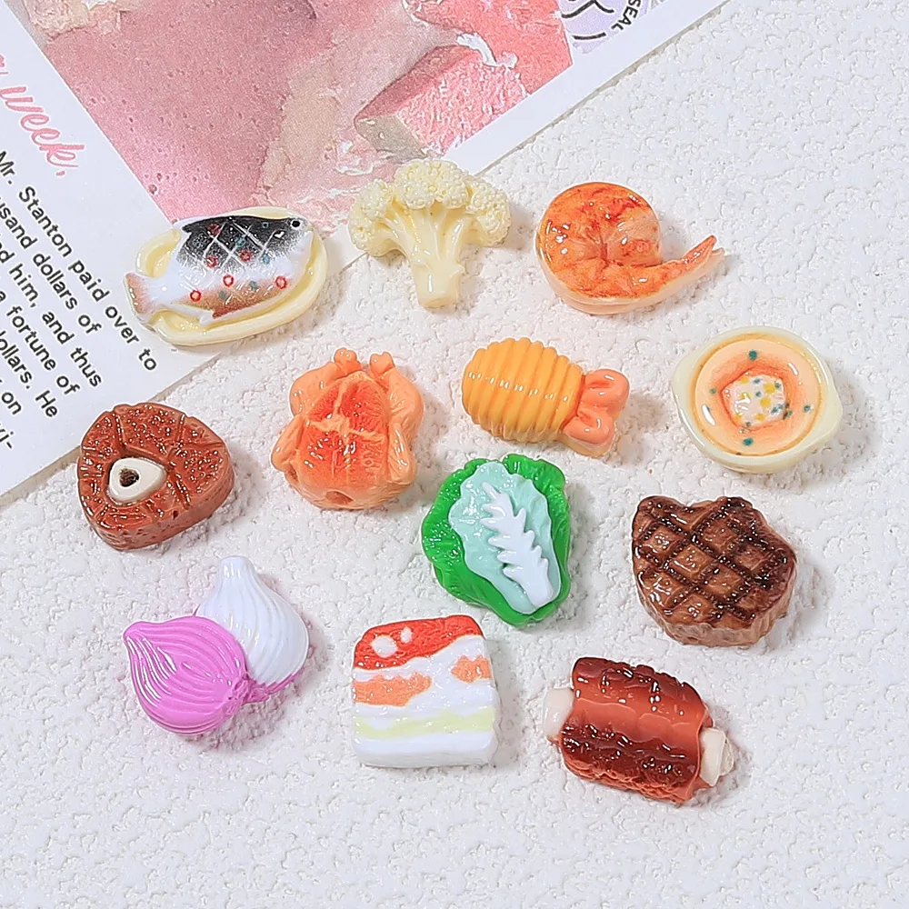 Objets Décoratifs - B - Lot De 10 Mini Licornes En Résine - Cabochon à