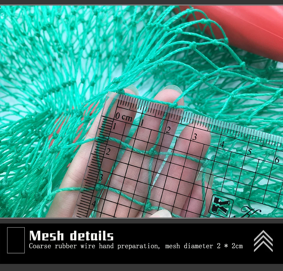 Dreiteiliges Meeres-Schutznetz, Fischernetz, Taschennetz, schnell trocknender, faltbarer Fischkäfig, verdickter Fischkorb, Angelzubehör – Detail 9