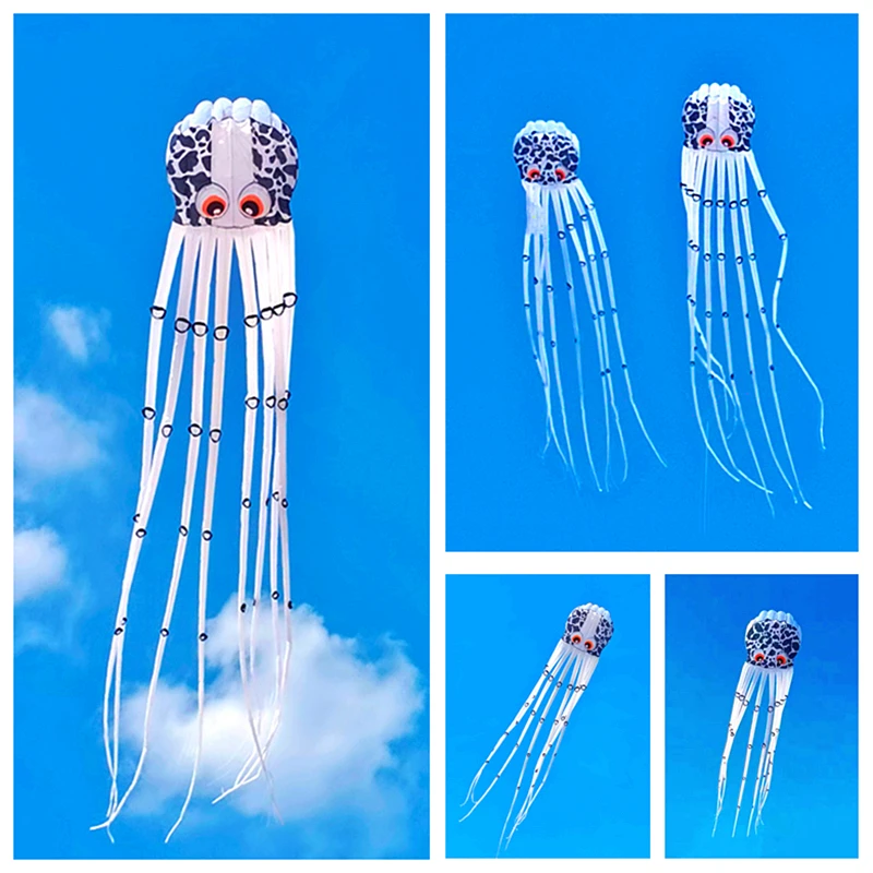 

free shipping octopus kite inflatable kite flying nylon soft kites for adults programmable toys dragon kite windsurfing fly toy