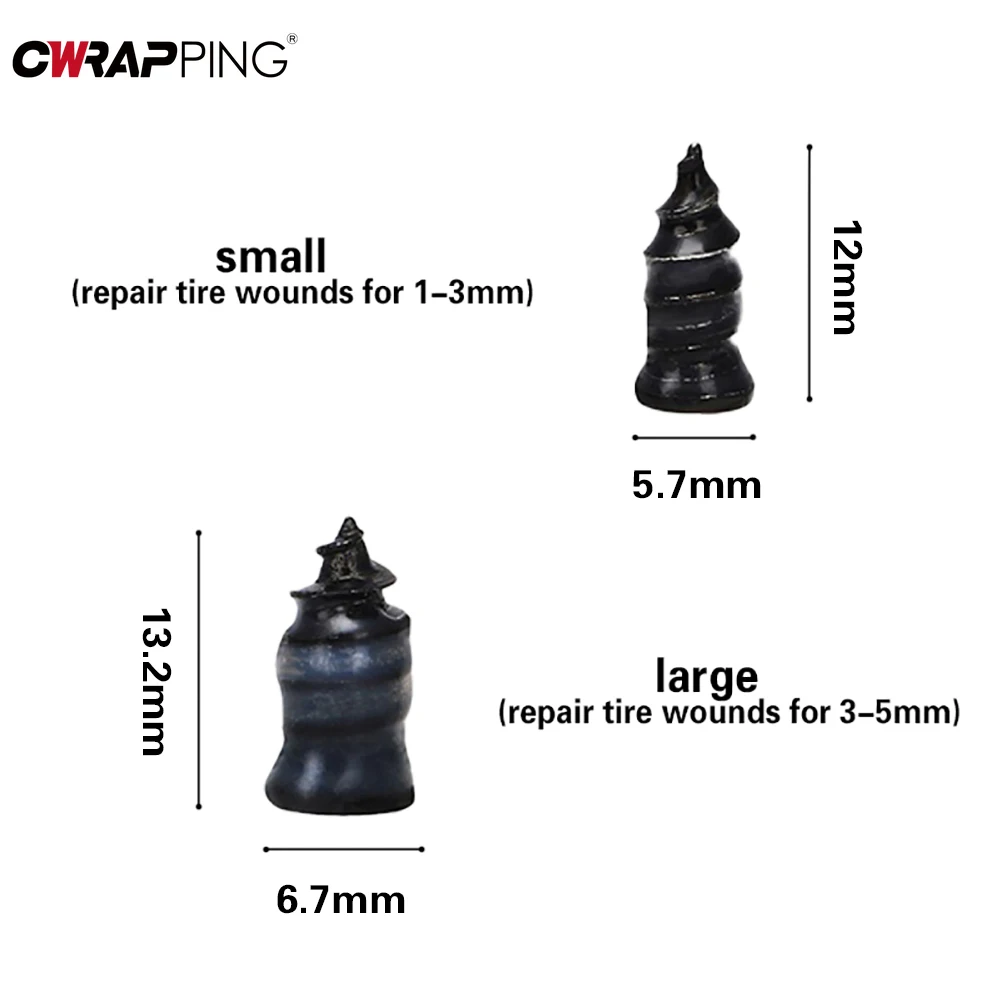 Tire Repair Kit Car Tire Repair Tools Tyre Repair Rubber Nail 10/30PCS Rubber Tire Nail with Screwdriver Automobile Truck Motorcycle Accessories