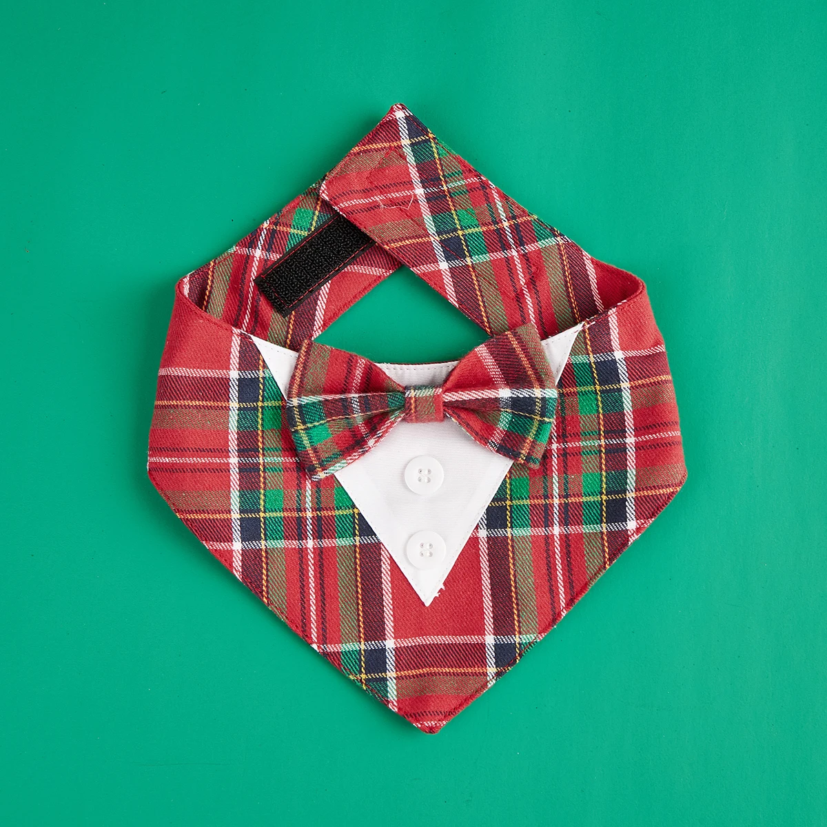Sucado Welpenhalsband, Haustier, leichter Kragen, Smokinganzug, Weihnachtsmann-Aufdruck, Weihnachtsbandanas für Hunde, Neujahr, Urlaub, Cosplay, Schal – Detail 11