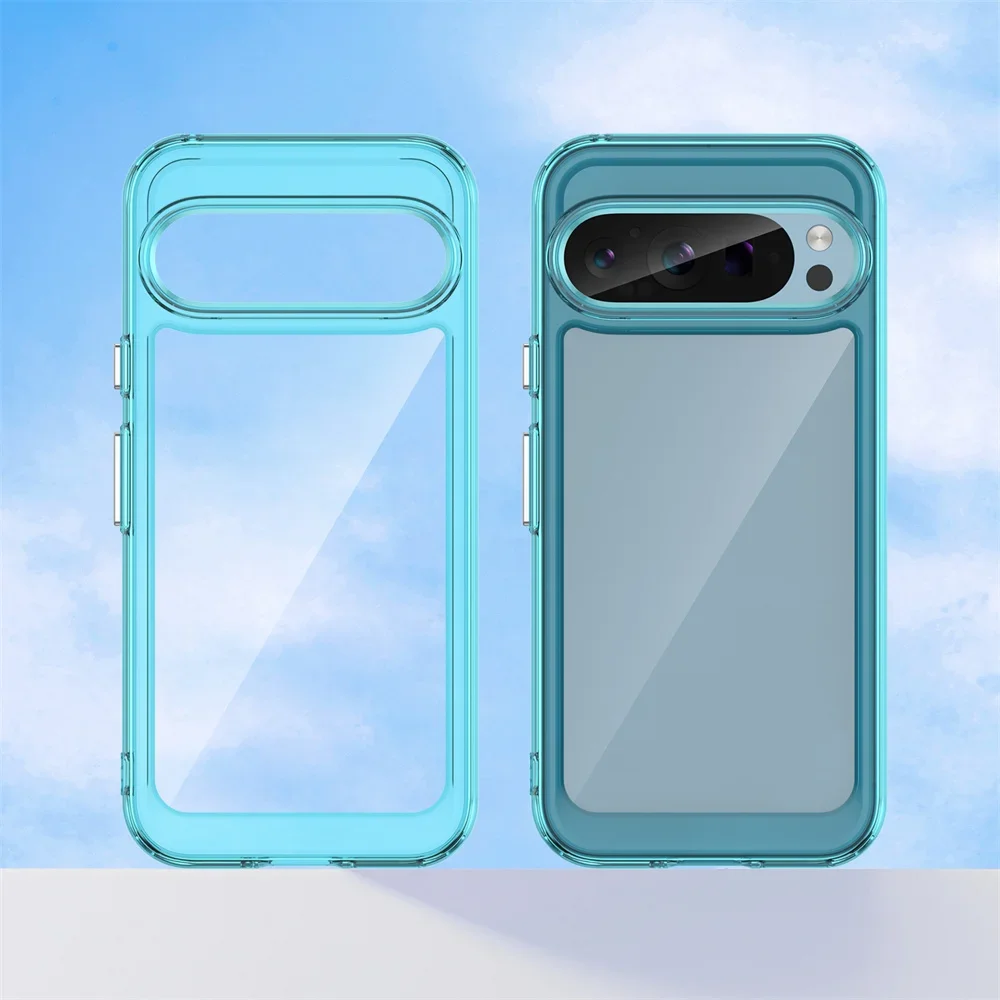 Vibrant Clear Acrylic Shockproof Case - Slim & Durable Design