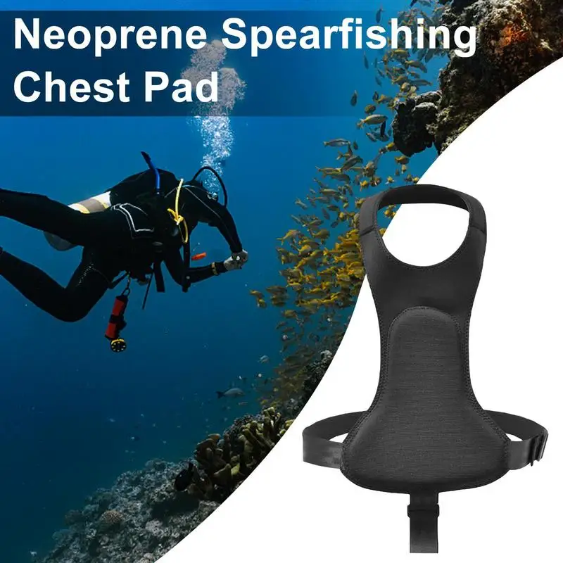 Diving Suit Professional Chest Loading Pad Neoprene Diving Breast Vest Adjustable Spearfishing Spearguns Spear Fishing Diving