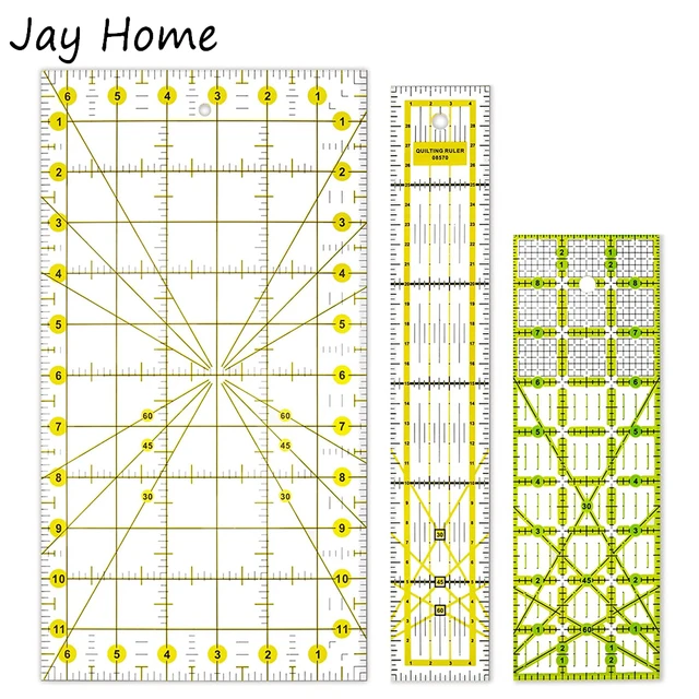Righello Acrilico 15x15 Cm Per Quilting E Cucito - Trasparente E Precisione Assoluta - Foto 5