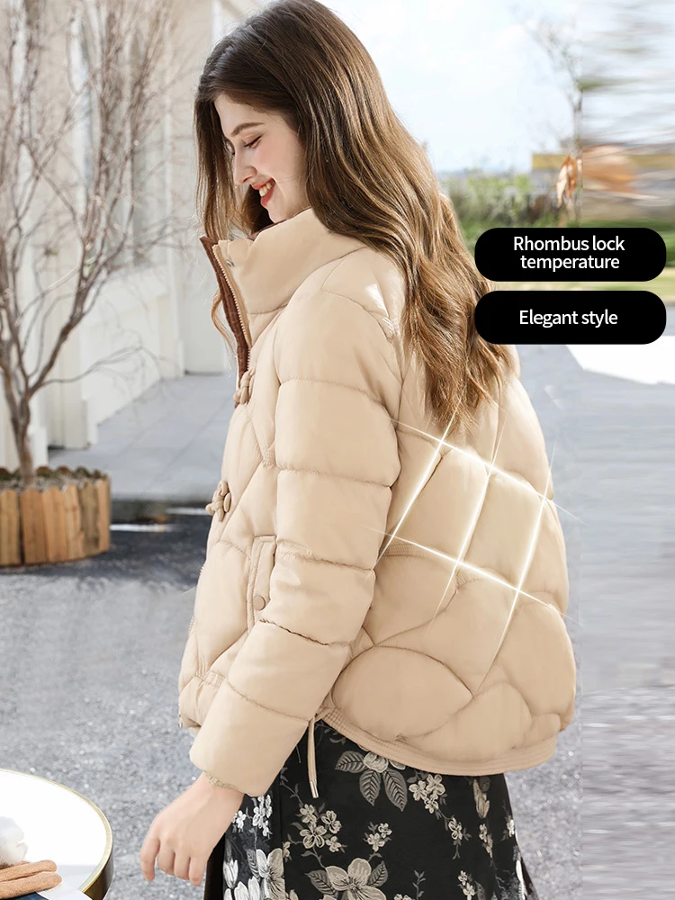 أعتقد أنك امرأة المشمش سترات 2025 الشتاء النمط الص...