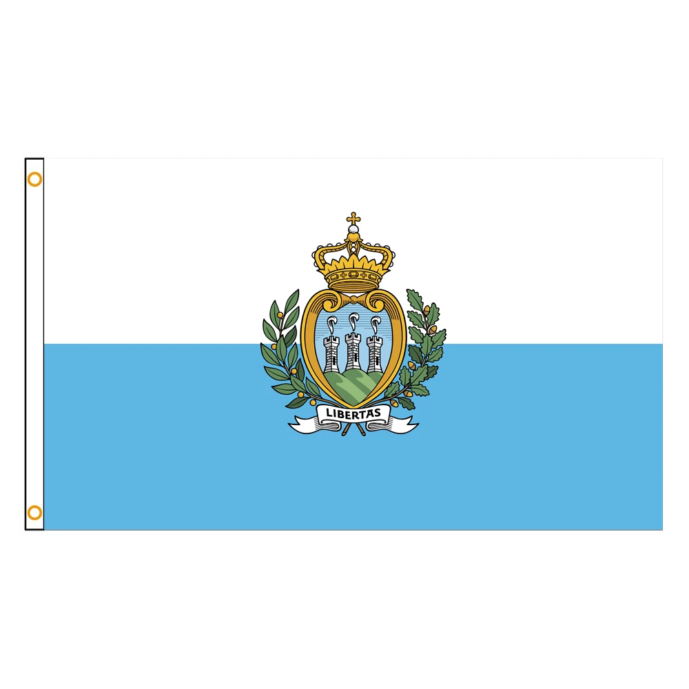 60×90 90x150 120×180CM San Marino Emblem Flag Polyester Printed Banner Tapestry For Decor