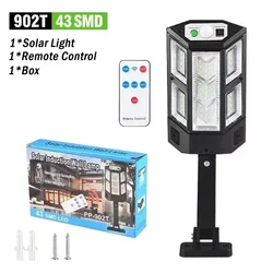 Enhanced Solar Outdoor LED Wall Lamp with Motion Sensor for Garden and Garage Lighting (43SMD)