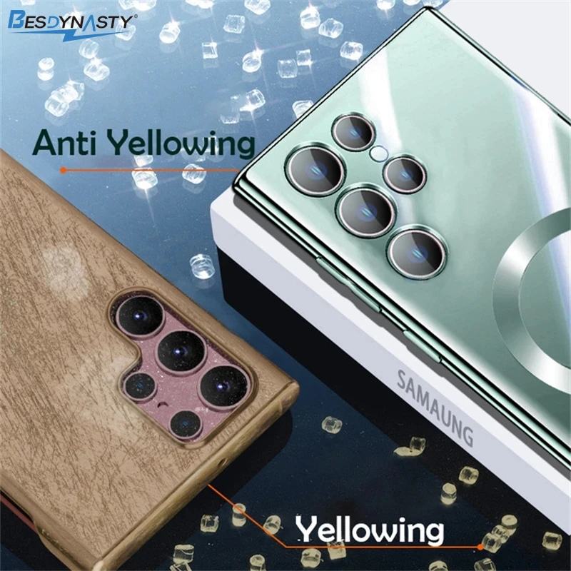 Luxury Plated Magnetic Soft Silicon Clear Phone Case