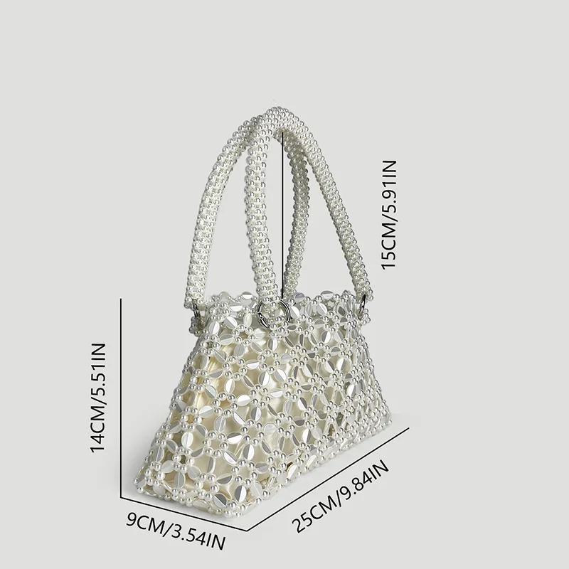 حقيبة مجوهرات جديدة من الخرز المنسوج يدويًا HPY با...