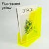 Iridescent Colorful Acrylic folder file holder Transparent Ins-Style desk basket shelf frame storage box paper shelf 6