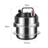 304 Stainless Steel Pressure Cooker Outdoor Portable Micro Pressure Cooker Kitchen Pressure Cooker Household Mini Pressure Cook 6