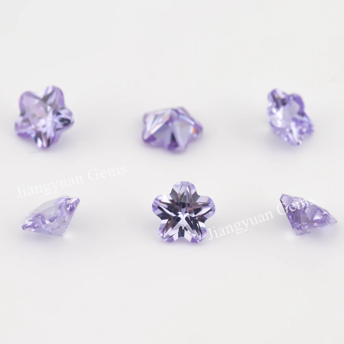 Größe 3x3mm ~ 10x10mm 5A Zirkon Blumenform Verschiedene Farben Zirkonia Stein Lose CZ Synthetischer Edelstein für die Schmuckherstellung – Detail 12