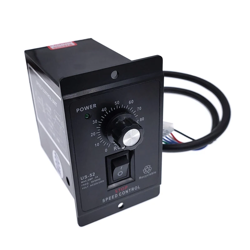 Controlador de Velocidade Forword Backword Regulador do Motor Us52 400w ac 220v 50hz 60hz