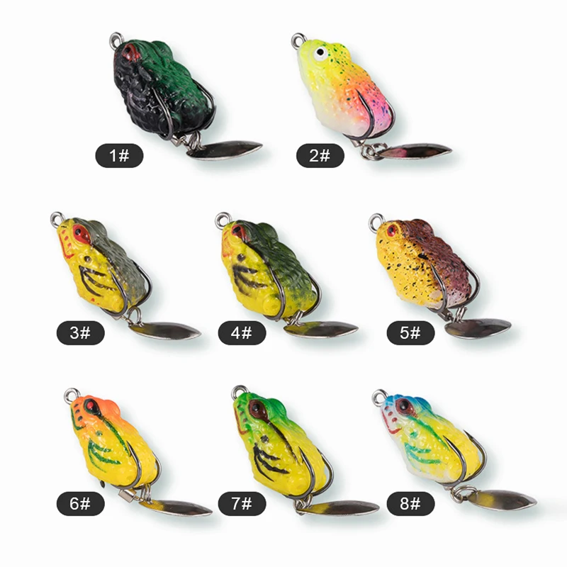 

2.5cm 3g Realistic Mini Frog Lure for Black Bass Fishing Enhance Your Fishing Experience with Frog Lure Versatile Soft Lure