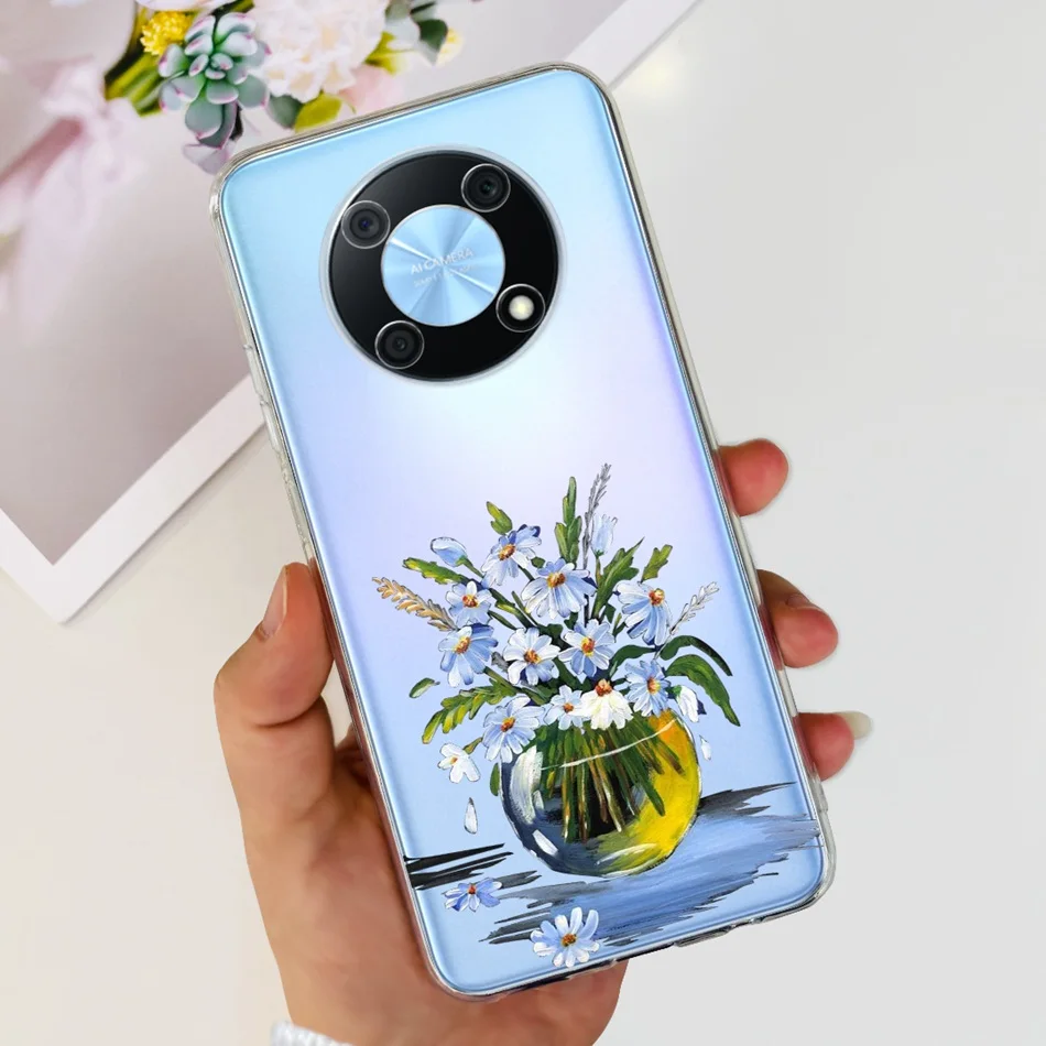Elegant Printing Soft Silicone Clear TPU Slim Phone Case