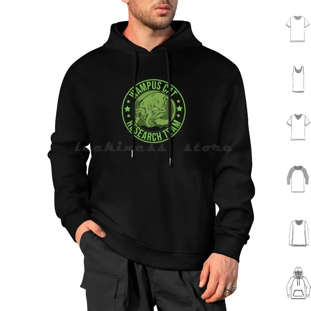 

Wampus Cat Undefeated Hide & Seek Cryptid Hoodies Long Sleeve Tags Cryptid Mothman Bigfoot Cryptozoology Cryptids
