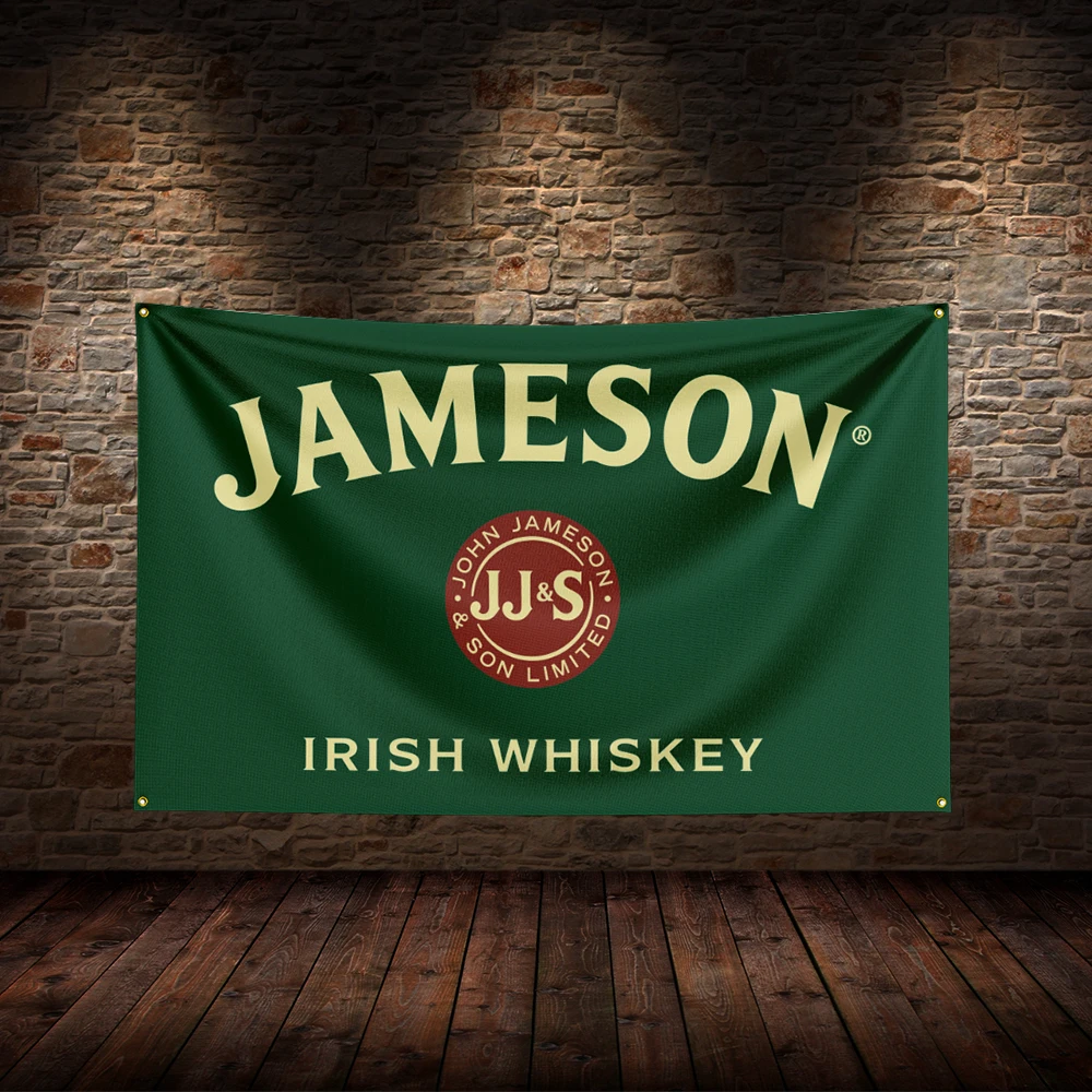 

3x5 Ft J-Jamesons Flag Polyester Printed Beer Wines Flags for Room Garage Decor