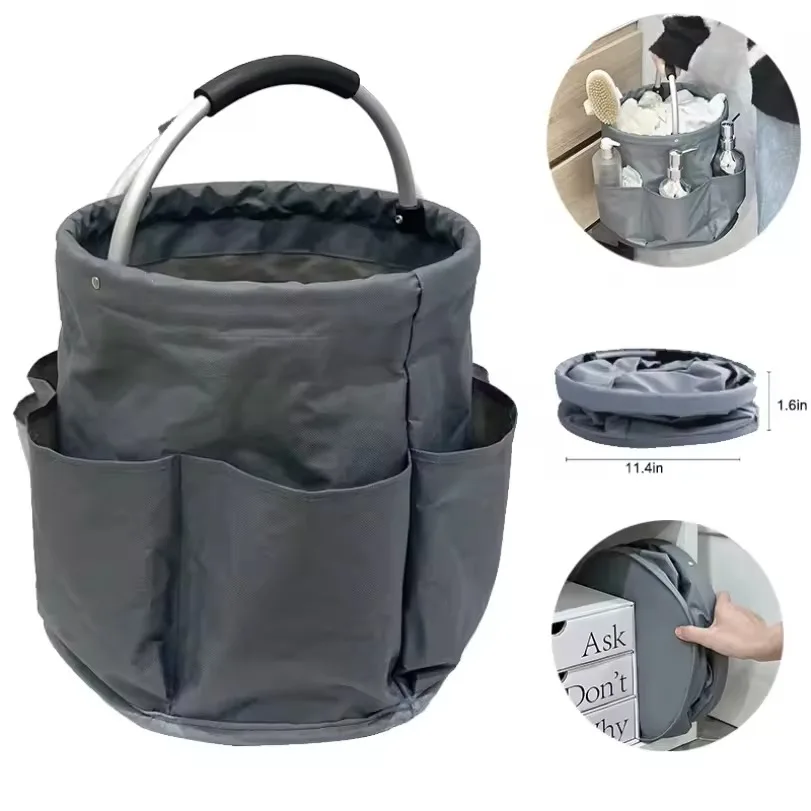Collapsible Oxford Cloth Storage Basket for Picnic and Gardening