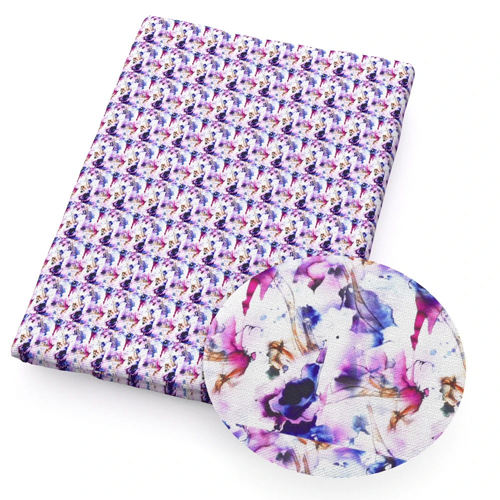 Purple Floral Fabric 2