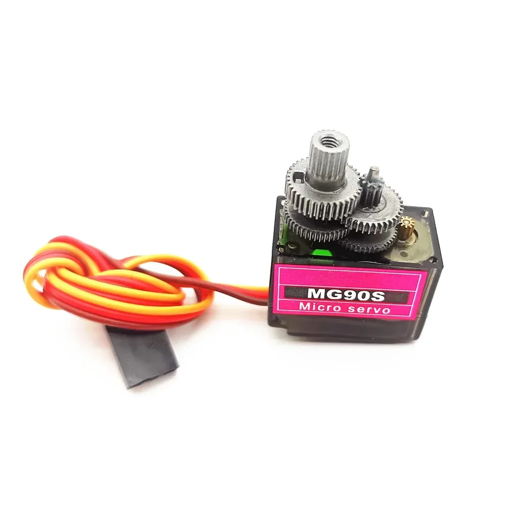 MG90S Servo 1/2/4/10/20/50 Pcs All Metal Gear 9g SG90 Upgraded Version For Helicopter Plane Boat Car Trex 450 RC Robot 180 360 image 6