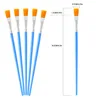 Plaster Doll Digital Oil Paintbrush Extremely Fine Paint pen Children's Graffiti Nylon crochet pen Flat head paintbrush watercol 2
