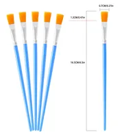 Plaster Doll Digital Oil Paintbrush Extremely Fine Paint pen Children's Graffiti Nylon crochet pen Flat head paintbrush watercol 2