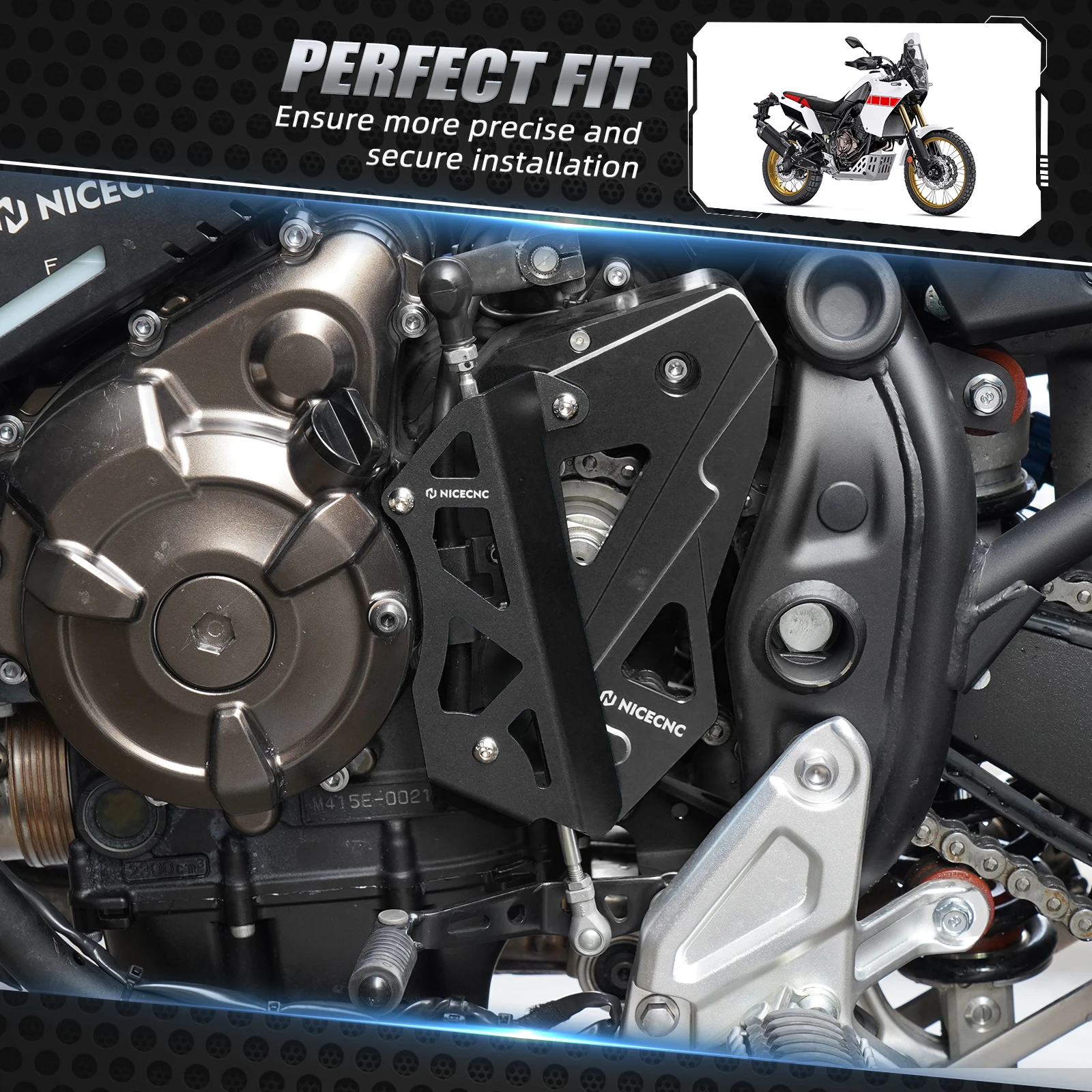 Für Yamaha Tenere 700 Schaltgestängeabdeckung Tenere 700 XTZ 700 2019 2020 2021 2022 2023 2024 Rally Edition 2020-2024 2023 – Detail 7