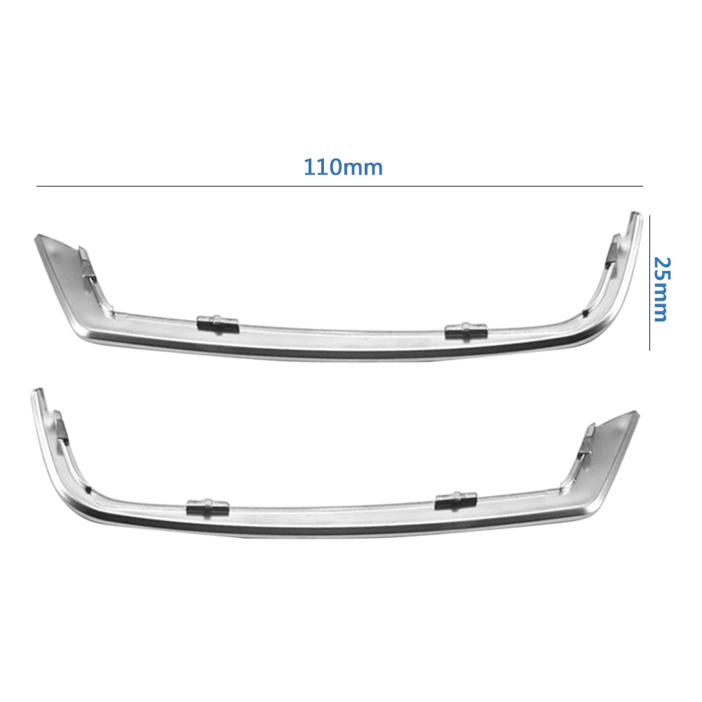 2pcs 전면 도어 스피커 커버 크리에이티브 스피커 장식 슬릿 스트립 BMW 5 시리즈 F10 인테리어 개조용