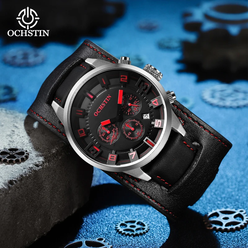 Ochstin's Personalized Trendy Style Multi functional Quartz Movement Craftsmanship Series 2024 New Men's Watch Quartz Watch