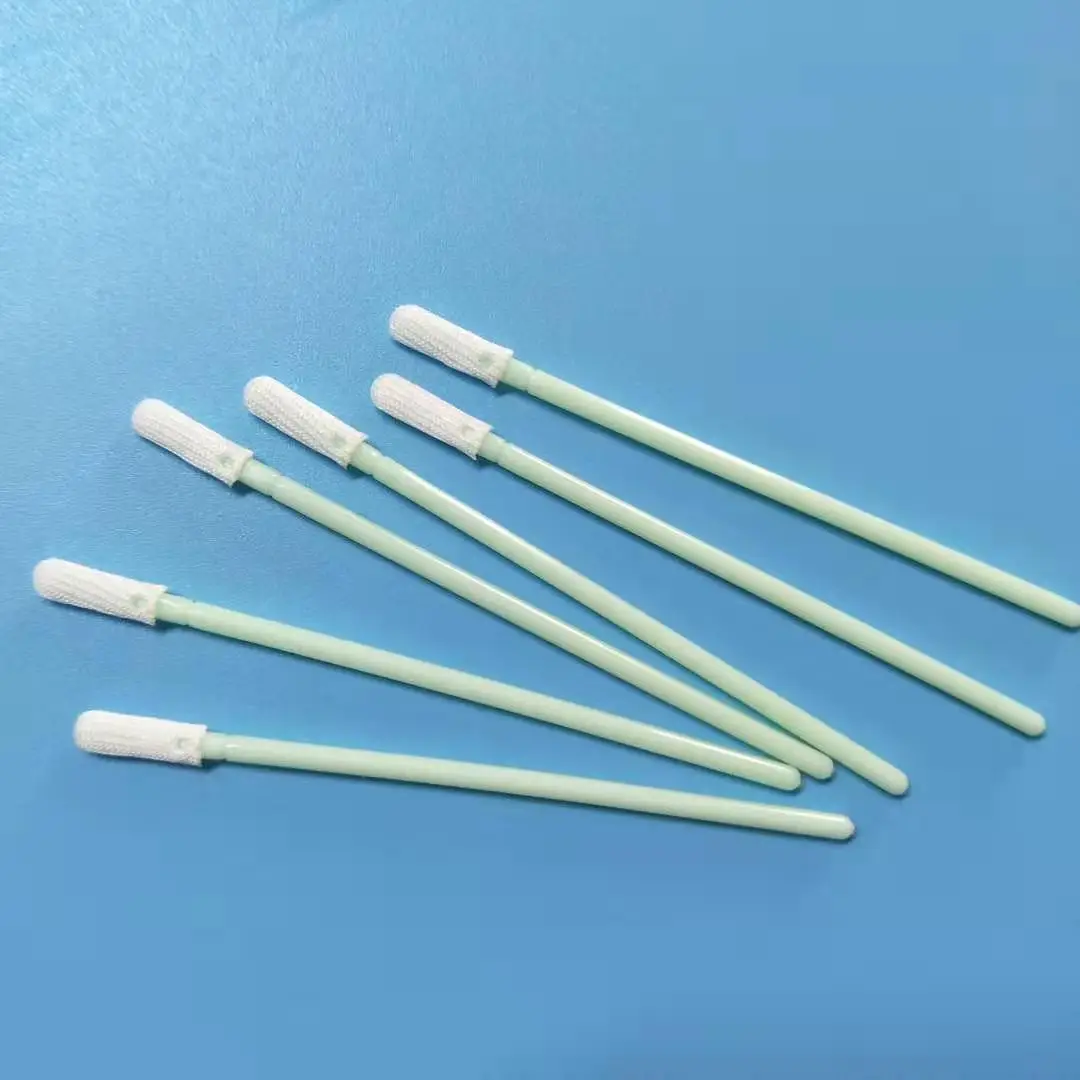 100개/팩 먼지 없는 클린룸 천 스틱 작은 둥근 폴리에스터 헤드 청소용 면봉 PCB 카메라 광학 렌즈 프린터 헤드용